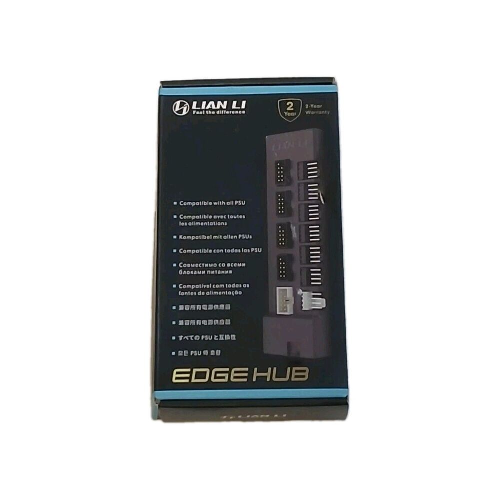 Lian Li Edge Hub EG-HUB01B Power Supply Fan USB RGB Controller Black